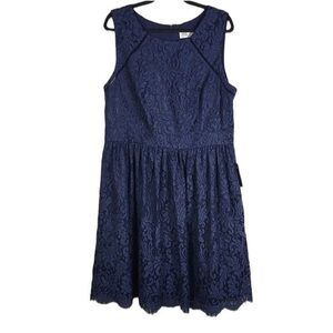 Eliza J Sleeveless Navy Blue Dress Size 18 Style EJ8M8544